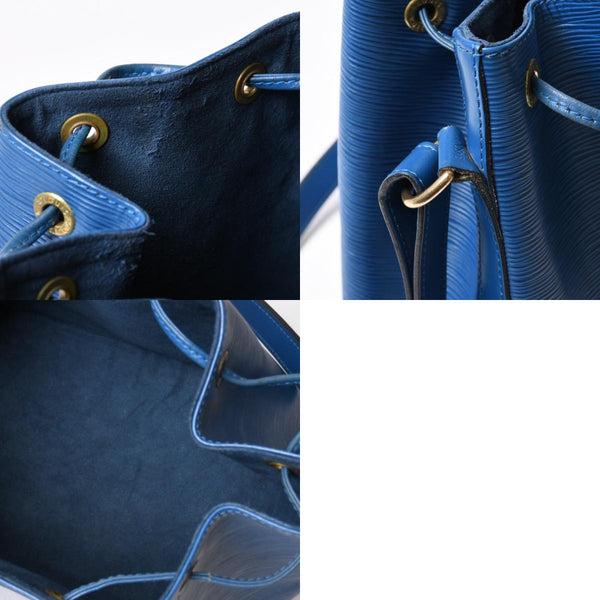 LOUIS VUITTON ルイヴィトン エピ プチノエ ワンショルダーバッグ M44105 AR1915 エピレザー ブルー ゴールド金具 良品 中古 4b014031