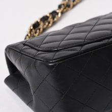 画像をギャラリービューアに読み込む, CHANEL シャネル ミニマトラッセ16 Sフラップ Sチェーンショルダーバッグ 25番台 ココマーク ラムスキン ブラック 美品 中古 4b014139