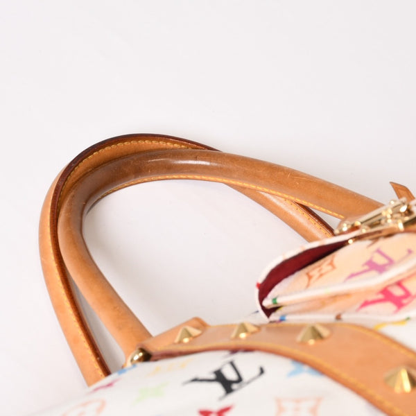 LOUIS VUITTON ルイヴィトン キーポル45 ボストンバッグ M92641 モノグラム マルチカラー ホワイト 村上隆 良品 中古 4b014128