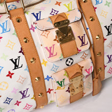 画像をギャラリービューアに読み込む, LOUIS VUITTON ルイヴィトン キーポル45 ボストンバッグ M92641 モノグラム マルチカラー ホワイト 村上隆 良品 中古 4b014128