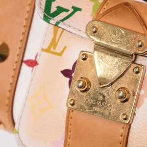LOUIS VUITTON ルイヴィトン キーポル45 ボストンバッグ M92641 モノグラム マルチカラー ホワイト 村上隆 良品 中古 4b014128