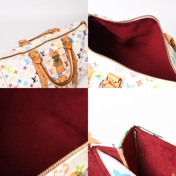 LOUIS VUITTON ルイヴィトン キーポル45 ボストンバッグ M92641 モノグラム マルチカラー ホワイト 村上隆 良品 中古 4b014128