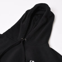 画像をギャラリービューアに読み込む, CHROME HEARTS クロムハーツ プルオーバーフーディー サイズL オールドイングリッシュ ブラック ホワイト シルバー925 美品 中古 4b014144