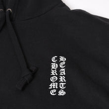 画像をギャラリービューアに読み込む, CHROME HEARTS クロムハーツ プルオーバーフーディー サイズL オールドイングリッシュ ブラック ホワイト シルバー925 美品 中古 4b014144