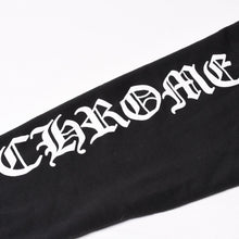 画像をギャラリービューアに読み込む, CHROME HEARTS クロムハーツ プルオーバーフーディー サイズL オールドイングリッシュ ブラック ホワイト シルバー925 美品 中古 4b014144