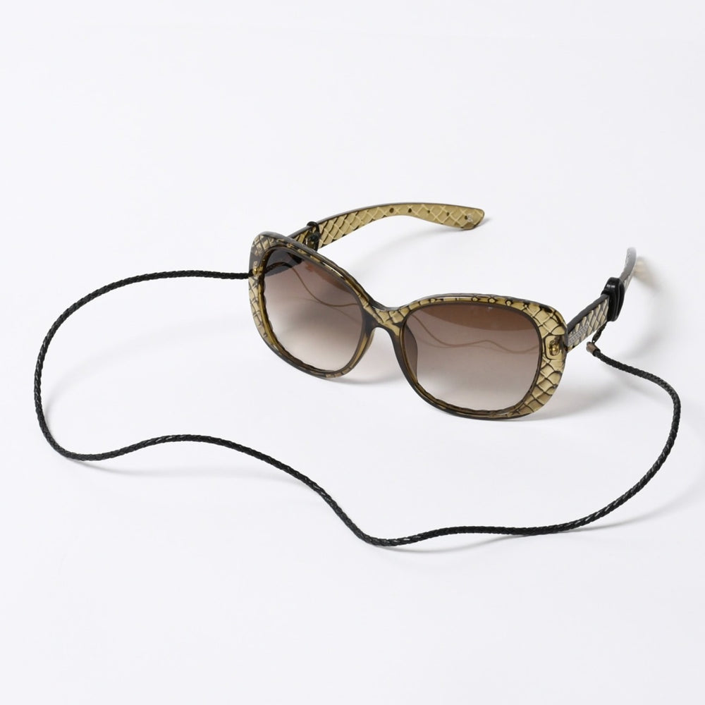 BOTTEGA VENETA Sunglasses Khaki 58□17 135 Made in Italy Good Condition Used 4a000071