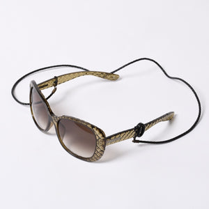 BOTTEGA VENETA ボッテガヴェネタ Sunglasses サングラス カーキ 58□17 135 イタリア製 美品 中古 4a000071