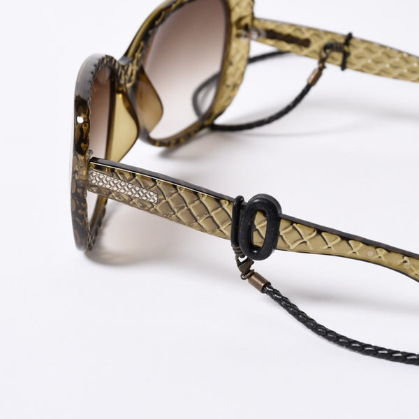 BOTTEGA VENETA ボッテガヴェネタ Sunglasses サングラス カーキ 58□17 135 イタリア製 美品 中古 4a000071