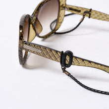 画像をギャラリービューアに読み込む, BOTTEGA VENETA ボッテガヴェネタ Sunglasses サングラス カーキ 58□17 135 イタリア製 美品 中古 4a000071
