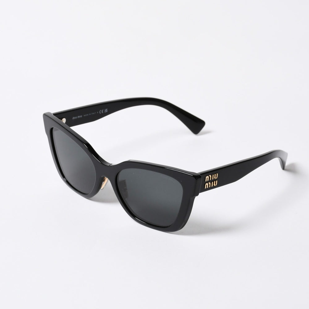MIUMIU Sunglasses Eyewear SMU02Z 1AB-5S0 Size 56□18 140 Black Gold Good Condition Used 4a000127