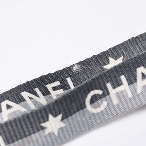 CHANEL シャネル スポーツライン ネックストラップ キーホルダー ココマーク ロゴ グレー シルバー 美品 中古 4b014154