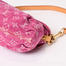 画像をギャラリービューアに読み込む, 極美品 LOUIS VUITTON ルイヴィトン ミニプリーティ ワンショルダーバッグ M95216 モノグラム デニム ピンク 中古 4b014178