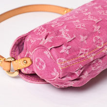 画像をギャラリービューアに読み込む, 極美品 LOUIS VUITTON ルイヴィトン ミニプリーティ ワンショルダーバッグ M95216 モノグラム デニム ピンク 中古 4b014178