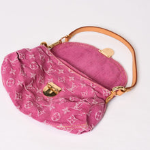 画像をギャラリービューアに読み込む, 極美品 LOUIS VUITTON ルイヴィトン ミニプリーティ ワンショルダーバッグ M95216 モノグラム デニム ピンク 中古 4b014178