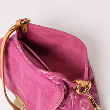 画像をギャラリービューアに読み込む, 極美品 LOUIS VUITTON ルイヴィトン ミニプリーティ ワンショルダーバッグ M95216 モノグラム デニム ピンク 中古 4b014178