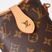 画像をギャラリービューアに読み込む, 極美品 LOUIS VUITTON ルイヴィトン フォールド ミー ポーチ ショルダーバッグ M80874 モノグラム キャンバス ヌメ革 中古 4b014032