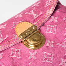 画像をギャラリービューアに読み込む, 極美品 LOUIS VUITTON ルイヴィトン ミニプリーティ ワンショルダーバッグ M95216 モノグラム デニム ピンク 中古 4b014178