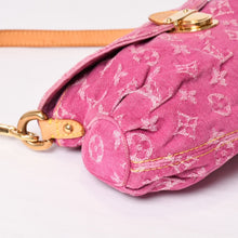 画像をギャラリービューアに読み込む, 極美品 LOUIS VUITTON ルイヴィトン ミニプリーティ ワンショルダーバッグ M95216 モノグラム デニム ピンク 中古 4b014178