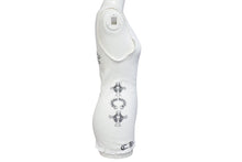 画像をギャラリービューアに読み込む, CHROME HEARTS クロムハーツ ホースシュー ロゴ プリント タンクトップ ホワイト コットン フローラルクロス サイズM 良品 中古 4b001419