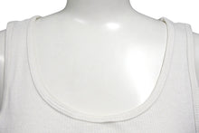 画像をギャラリービューアに読み込む, CHROME HEARTS クロムハーツ ホースシュー ロゴ プリント タンクトップ ホワイト コットン フローラルクロス サイズM 良品 中古 4b001419