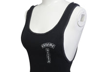 画像をギャラリービューアに読み込む, CHROME HEARTS クロムハーツ FUCK YOU クロス バック プリント タンクトップ ブラック コットン サイズL 美品 中古 4b001420