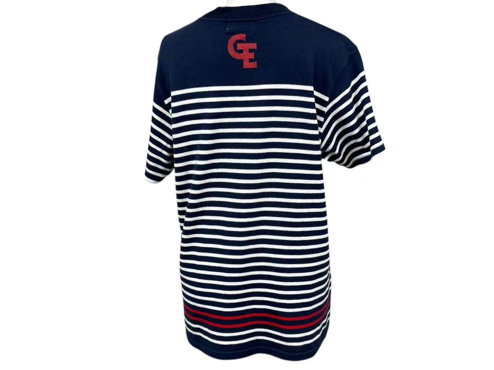 GOOD ENOUGH Border short sleeve T-shirt GE-136006 Navy Size M Made in Japan Cotton Good Condition Used 4b001424