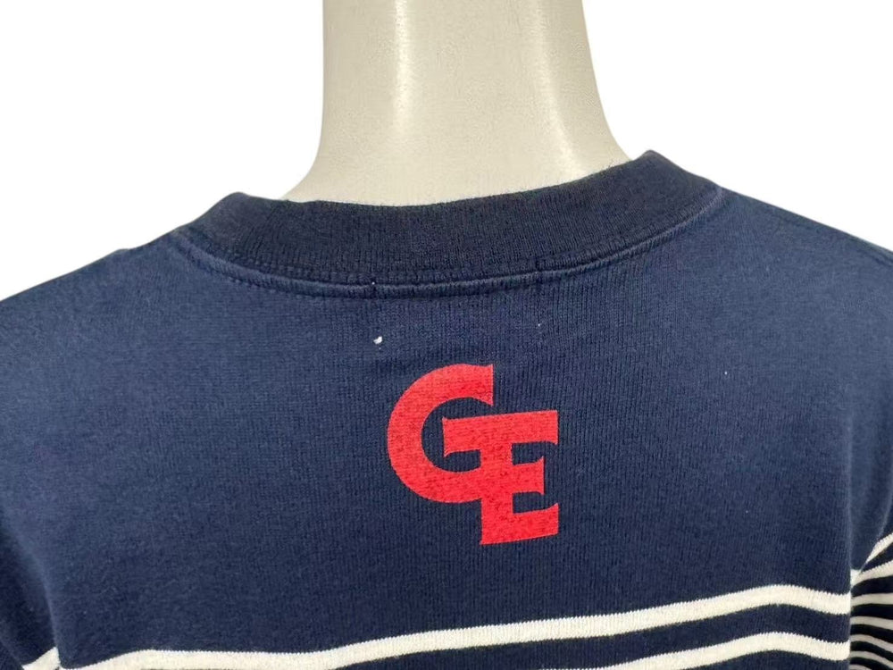 GOOD ENOUGH グッドイナフ ボーダー半袖 Tシャツ GE-136006 ネイビー サイズM 日本製 コットン 美品 中古 4b001424