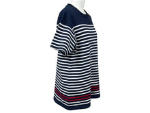 画像をギャラリービューアに読み込む, GOOD ENOUGH グッドイナフ ボーダー半袖 Tシャツ GE-136006 ネイビー サイズM 日本製 コットン 美品 中古 4b001424