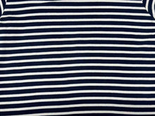 画像をギャラリービューアに読み込む, GOOD ENOUGH グッドイナフ ボーダー半袖 Tシャツ GE-136006 ネイビー サイズM 日本製 コットン 美品 中古 4b001424