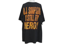 画像をギャラリービューアに読み込む, O.J. SIMPSON オレンタール ジェームス シンプソン 半袖Tシャツ コットン ブラック ブラウン ホワイト 美品 中古 4b001432
