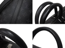 画像をギャラリービューアに読み込む, 極美品 LOUIS VUITTON ルイヴィトン エクリプス キーポル バンドリエール45 ボストンバッグ M40569 シルバー金具 ブラック 中古 4b001448