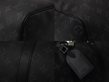 画像をギャラリービューアに読み込む, 極美品 LOUIS VUITTON ルイヴィトン エクリプス キーポル バンドリエール45 ボストンバッグ M40569 シルバー金具 ブラック 中古 4b001448