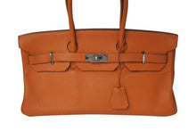 Load image into Gallery viewer, ゴルチェ期 HERMES エルメス ショルダーバーキン オレンジ トリヨンクレマンス ◻︎O刻 シルバー金具 美品 中古 4b001459