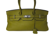 画像をギャラリービューアに読み込む, 極美品 ゴルチェ期 HERMES エルメス ショルダーバーキン トリヨンクレマンス アニスグリーン □H刻印 ショルダーバッグ 中古 4b001462