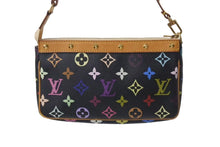画像をギャラリービューアに読み込む, 極美品 LOUIS VUITTON ルイヴィトン ポシェットアクセソワール アクセサリーポーチ M92648 モノグラム マルチカラー ブラック 中古 4b001464