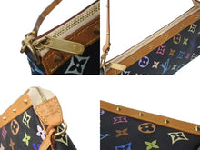 画像をギャラリービューアに読み込む, 極美品 LOUIS VUITTON ルイヴィトン ポシェットアクセソワール アクセサリーポーチ M92648 モノグラム マルチカラー ブラック 中古 4b001464