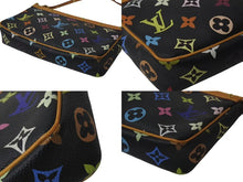 画像をギャラリービューアに読み込む, 極美品 LOUIS VUITTON ルイヴィトン ポシェットアクセソワール アクセサリーポーチ M92648 モノグラム マルチカラー ブラック 中古 4b001464