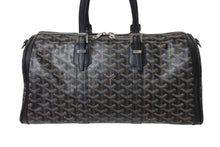 Load image into Gallery viewer, GOYARD ゴヤール クロワジュール35 ハンドバッグ BAE0201405 PVC レザー ブラック シルバー金具 美品 中古 4b001465
