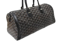 Load image into Gallery viewer, GOYARD ゴヤール クロワジュール35 ハンドバッグ BAE0201405 PVC レザー ブラック シルバー金具 美品 中古 4b001465