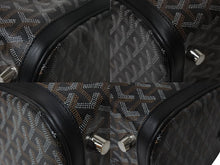 Load image into Gallery viewer, GOYARD ゴヤール クロワジュール35 ハンドバッグ BAE0201405 PVC レザー ブラック シルバー金具 美品 中古 4b001465