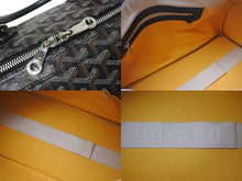 Load image into Gallery viewer, GOYARD ゴヤール クロワジュール35 ハンドバッグ BAE0201405 PVC レザー ブラック シルバー金具 美品 中古 4b001465