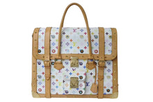 画像をギャラリービューアに読み込む, LOUIS VUITTON × 村上隆 ルイヴィトン ボストンバッグ サックジギャンティック M92057 ブロン マルチ ゴールド金具 美品 中古 4b001467