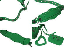 画像をギャラリービューアに読み込む, 極美品 BALENCIAGA バレンシアガ ショルダーバッグ 671309 ル カゴールXS グリーン レザー アンティークシルバー金具 中古 4b001471