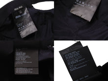 Load image into Gallery viewer, MIUMIU ミュウミュウ コ―デュロイ ロゴ ベースボール キャップ ネイビー コットン 5HC179 帽子 小物 サイズS 美品 中古 4b001476