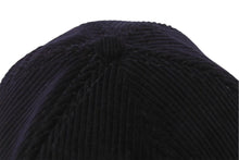 Load image into Gallery viewer, MIUMIU ミュウミュウ コ―デュロイ ロゴ ベースボール キャップ ネイビー コットン 5HC179 帽子 小物 サイズS 美品 中古 4b001476