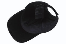 Load image into Gallery viewer, MIUMIU ミュウミュウ コ―デュロイ ロゴ ベースボール キャップ ネイビー コットン 5HC179 帽子 小物 サイズS 美品 中古 4b001476