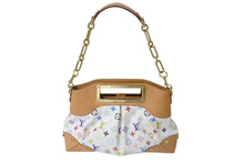 Load image into Gallery viewer, LOUIS VUITTON ルイヴィトン モノグラムマルチカラー ジュディPM 村上隆 ハンドバッグ M40257 ホワイト 美品 中古 4b001478