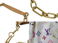 Load image into Gallery viewer, LOUIS VUITTON ルイヴィトン モノグラムマルチカラー ジュディPM 村上隆 ハンドバッグ M40257 ホワイト 美品 中古 4b001478