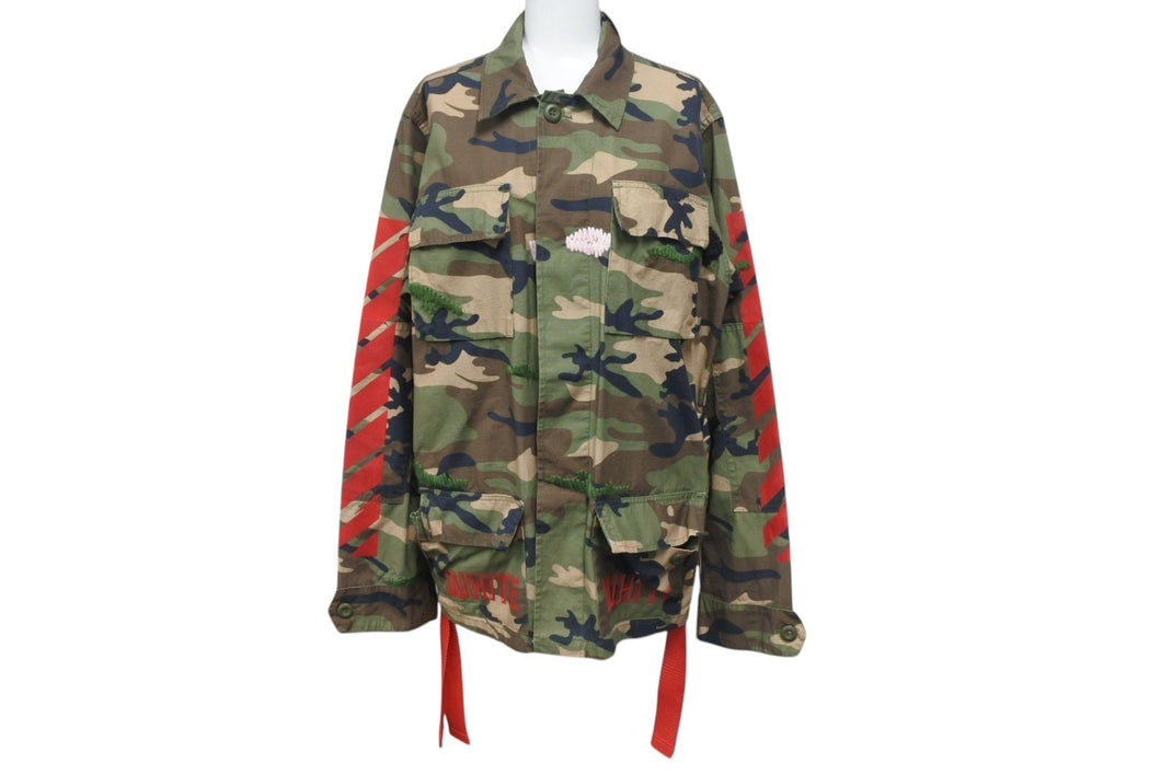 OFF WHITE オフホワイト 15AW バックアローカモ柄ミリタリージャケット