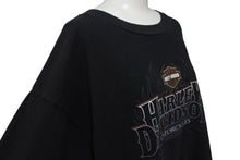 画像をギャラリービューアに読み込む, HARLEY DAVIDSON ハーレーダビッドソン ロゴ プリント Tシャツ ブラック サイズXXL ブラック 中古 美品 4b001491